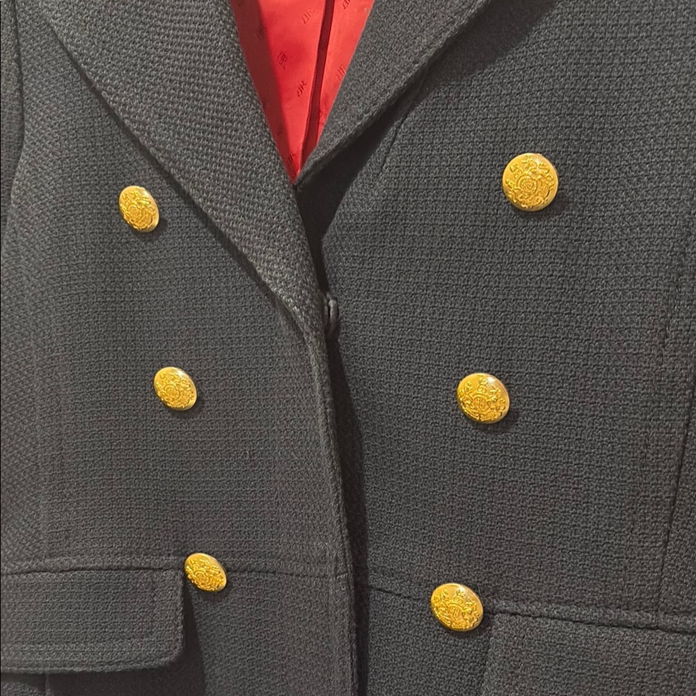 Banana Republic Navy cotton Pea Coat Classic Design - Picture 2 of 5